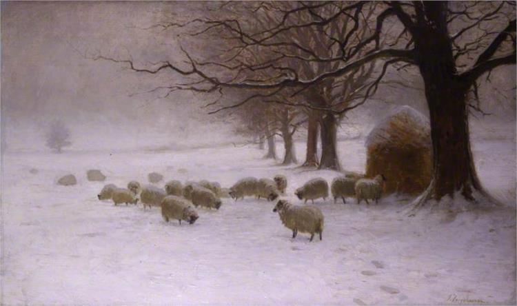 Sheep in a Snowstorm, 1893 - Joseph Farquharson