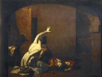 Romeo and Juliet: The Tomb Scene, 'Noise again! then I'll be brief' - Joseph Wright