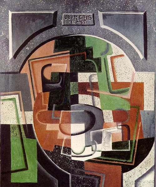 Still Life on Plaque, 1917 - Juan Gris