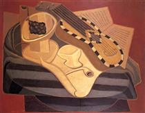 The Guitar with Inlay - Хуан Грис