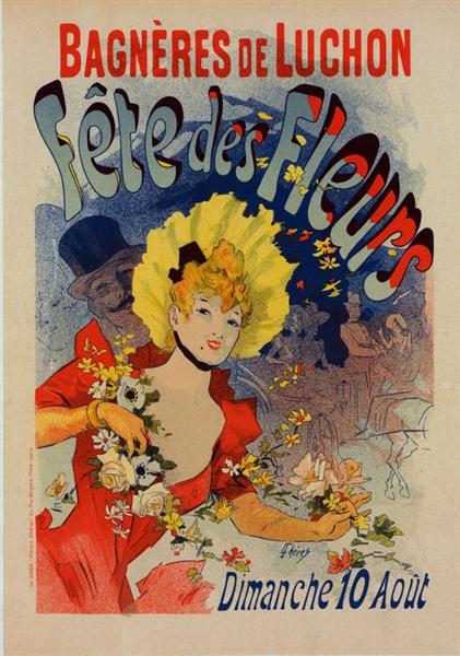 Bagnères de Luchon, Fêtes des Fleurs, 1890 - Jules Chéret