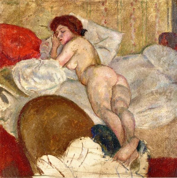 In the Hotel Room, 1908 - Jules Pascin