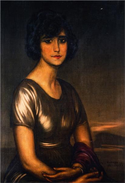 Retrato de Dama Joven - Хулио Ромеро де Торрес