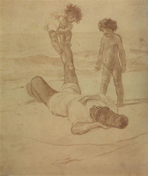 Lazzaroni and Children, 1851 - 1852 - Karl Pawlowitsch Brjullow