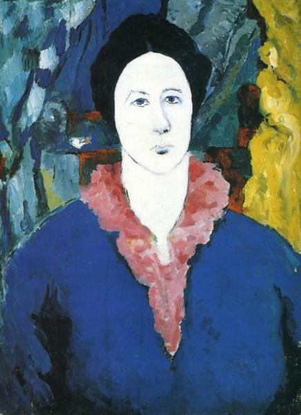 Синий портрет, 1930 - Казимир Малевич