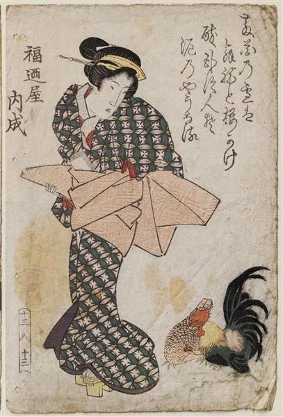 No. 13-8-13, from an untitled series of beauties - Keisai Eisen