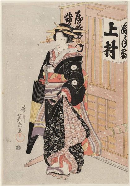 Woman in Snow - Keisai Eisen