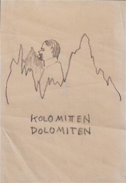 Kolo middle Dolomites, c.1912 - Коломан Мозер