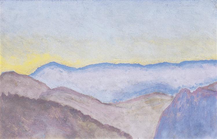 Landscape in Semmering with view of Rax, c.1913 - Коломан Мозер