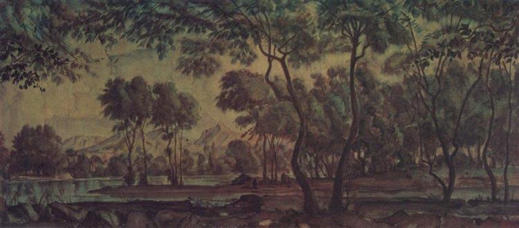 Landscape, 1928 - Konstantin Fjodorowitsch Bogajewski