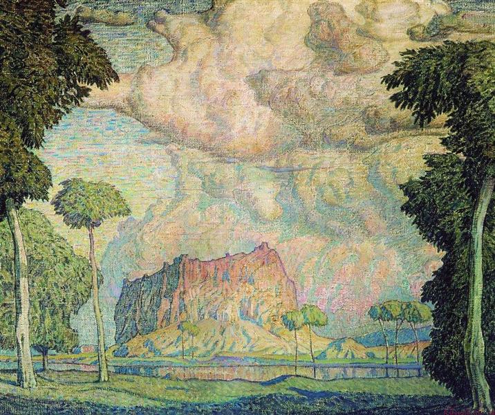 Tropical landscape, 1906 - Konstantin Fjodorowitsch Bogajewski