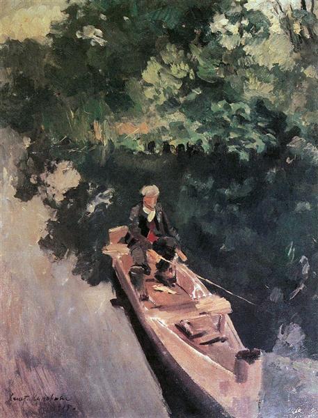 In the boat, 1915 - Костянтин Коровін