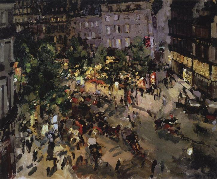 Paris.Boulevard des Capucines., 1911 - Konstantin Alexejewitsch Korowin