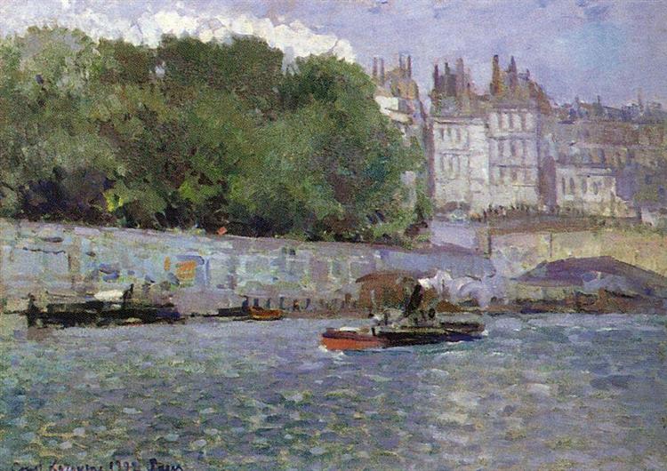 Париж. Сена, 1902 - Константин Коровин
