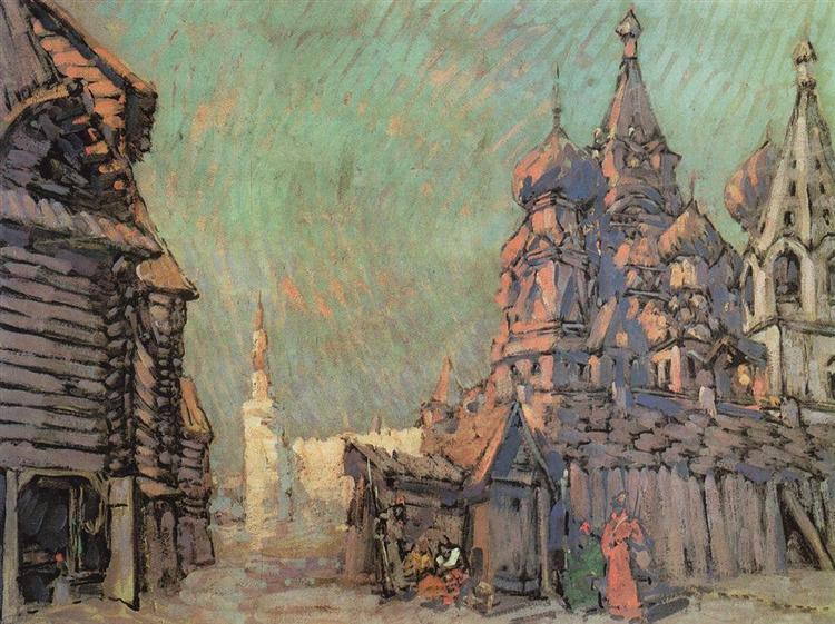 Красная площадь в Москве, 1910 - Константин Коровин