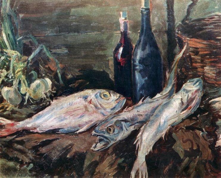 Натюрморт с рыбами, 1930 - Константин Коровин