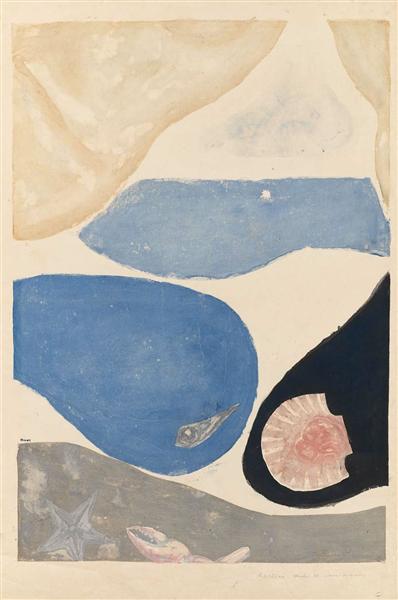 Poem No. 6: Image de la Mer, 1948 - Koshiro Onchi
