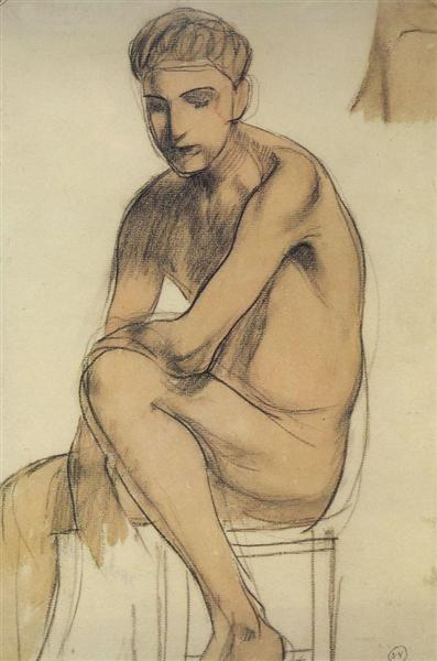 Сидящий мальчик, 1906 - Кузьма Петров-Водкин