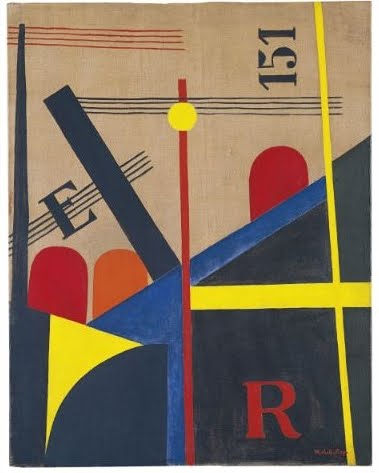Large painting of the railroad, 1920 - László Moholy-Nagy