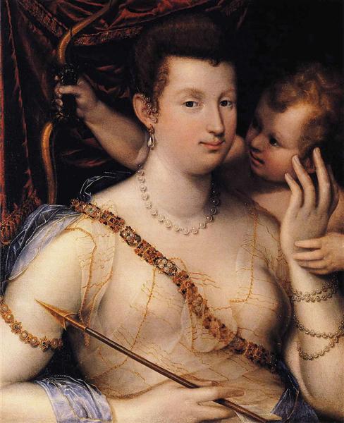 Venus and Cupid, 1592 - Лавиния Фонтана