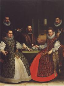 Portrait of the Coozzadini Family - 拉维尼亚·丰塔纳