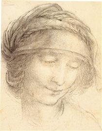 Head of Saint Anne - Leonardo da Vinci