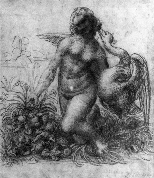 Leda y el cisne, c.1506 - Leonardo da Vinci