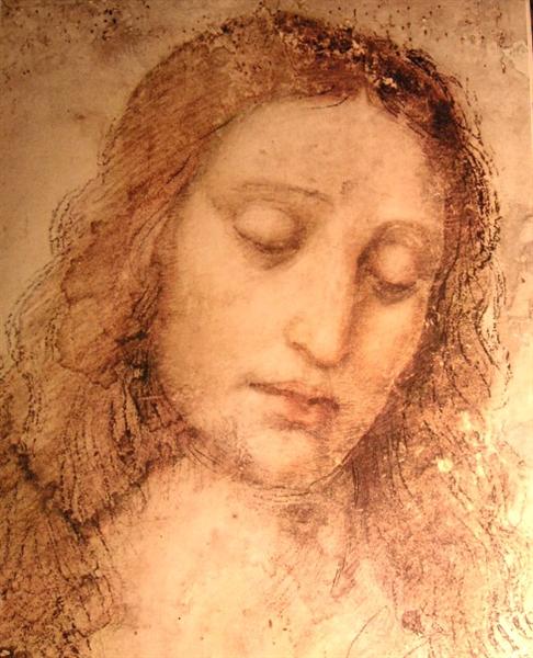 Study of Christ for the Last Supper, c.1500 - Leonardo da Vinci