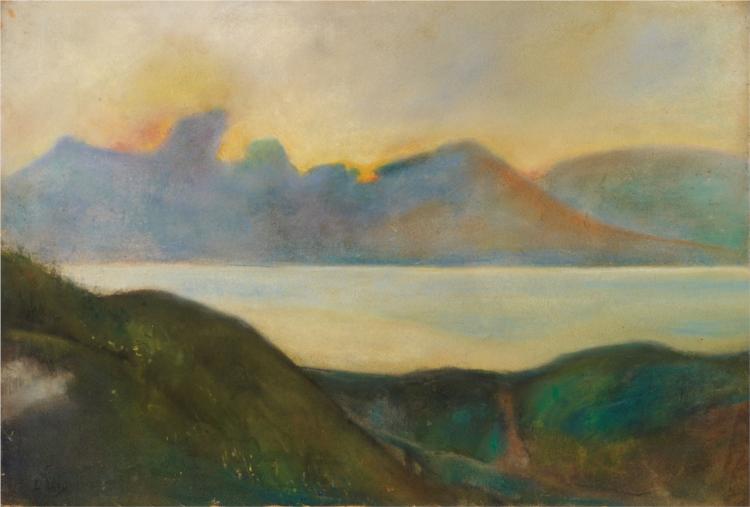 Oberitalienischer Gebirgssee, 1890 - Lesser Ury