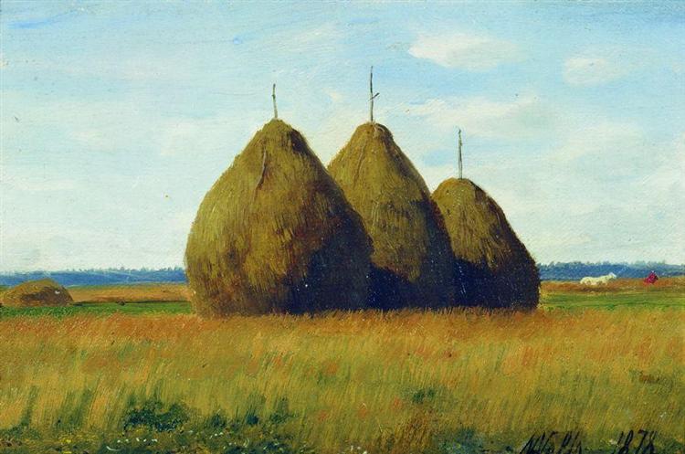 Haystacks, 1878 - Лев Лагорио