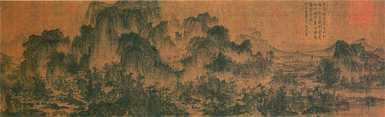 Luxuriant Forest among Distant Peaks - Li Cheng
