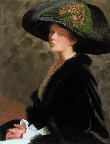 The Green Hat, 1913 - Лілла Кабот Перрі