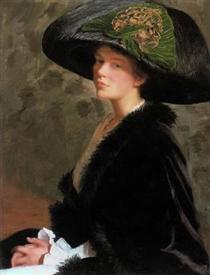 The Green Hat - Lilla Cabot Perry