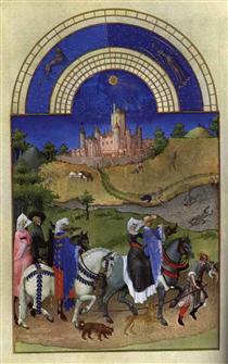Calendar: August (Hawking) - Limbourg brothers