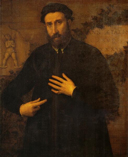 Portrait of a 37 years old  man, c.1542 - Lorenzo Lotto