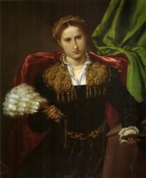 Portrait of Laura da Pola, wife of Febo da Brescia - 羅倫佐·洛托