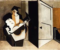Musician in an Interior - Louis Marcoussis