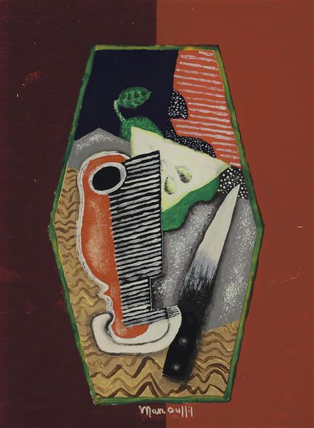 Poire verte et couteau, 1941 - Louis Marcoussis