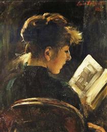 Lesendes Mädchen - Lovis Corinth