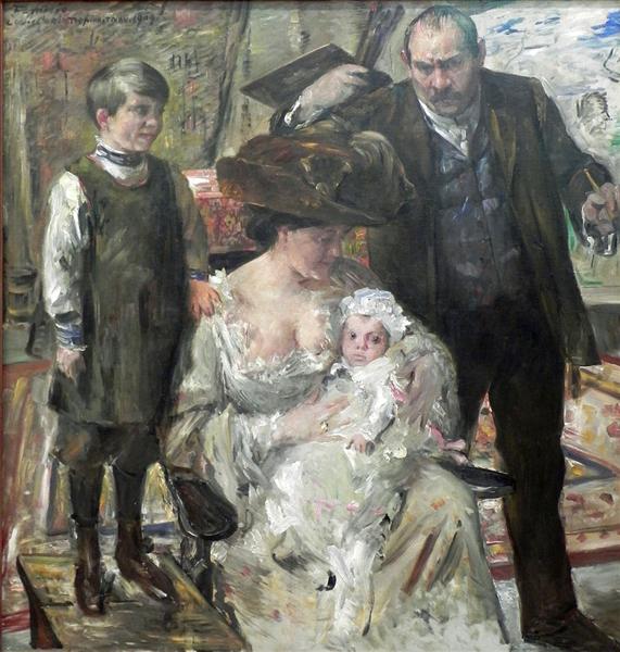 The Artist and His Family, 1909 - Ловіс Корінт