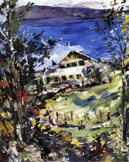 The Walchensee, Country House with Washing on the Line, 1923 - Lovis Corinth