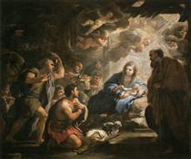 L'Adoration des bergers - Luca Giordano