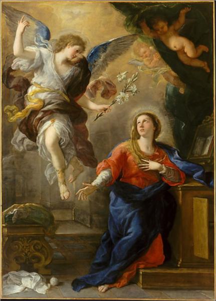 The Annunciation, 1672 - Лука Джордано