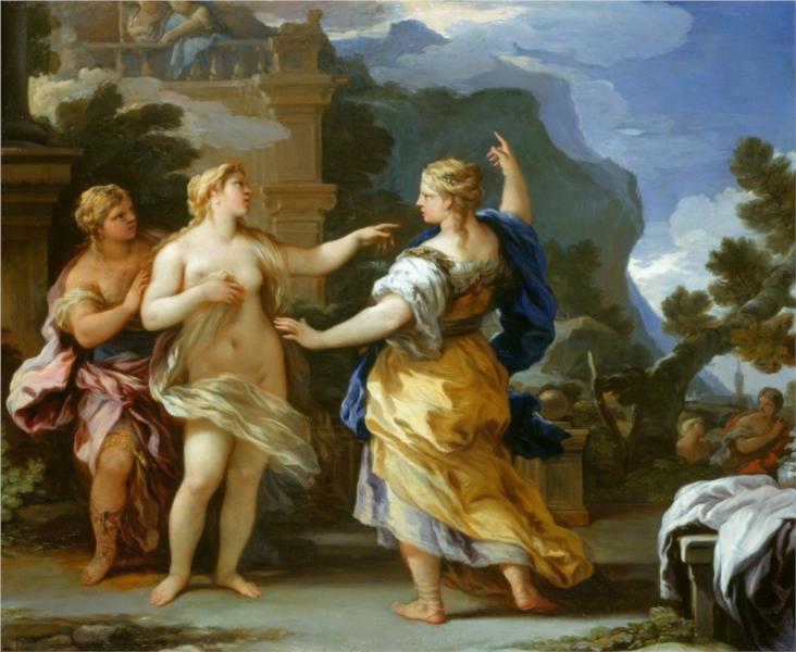 Venus Punishing Psyche with a Task, 1697 - Luca Giordano