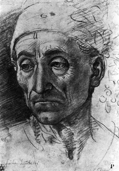 Head of a Poet Wearing a Cap - 盧卡·西諾萊利