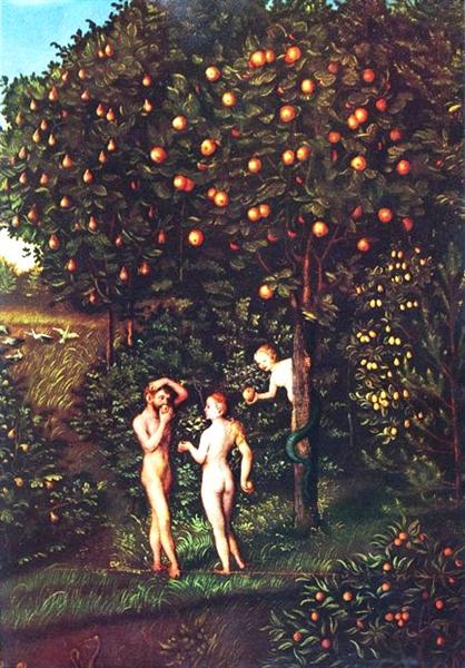 Грехопадение, 1530 - Лукас Кранах Старший