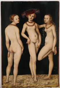 Les Trois Grâces - Lucas Cranach l'Ancien