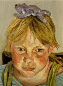 Alice and Okie - Lucian Freud