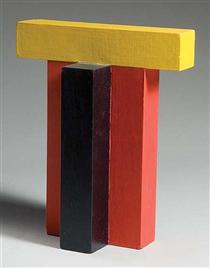 Untitled (Red, Yellow, Dark Blue) - Lyman Kipp
