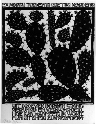 Emblemata - Cactus, 1931 - Мауріц Корнеліс Ешер
